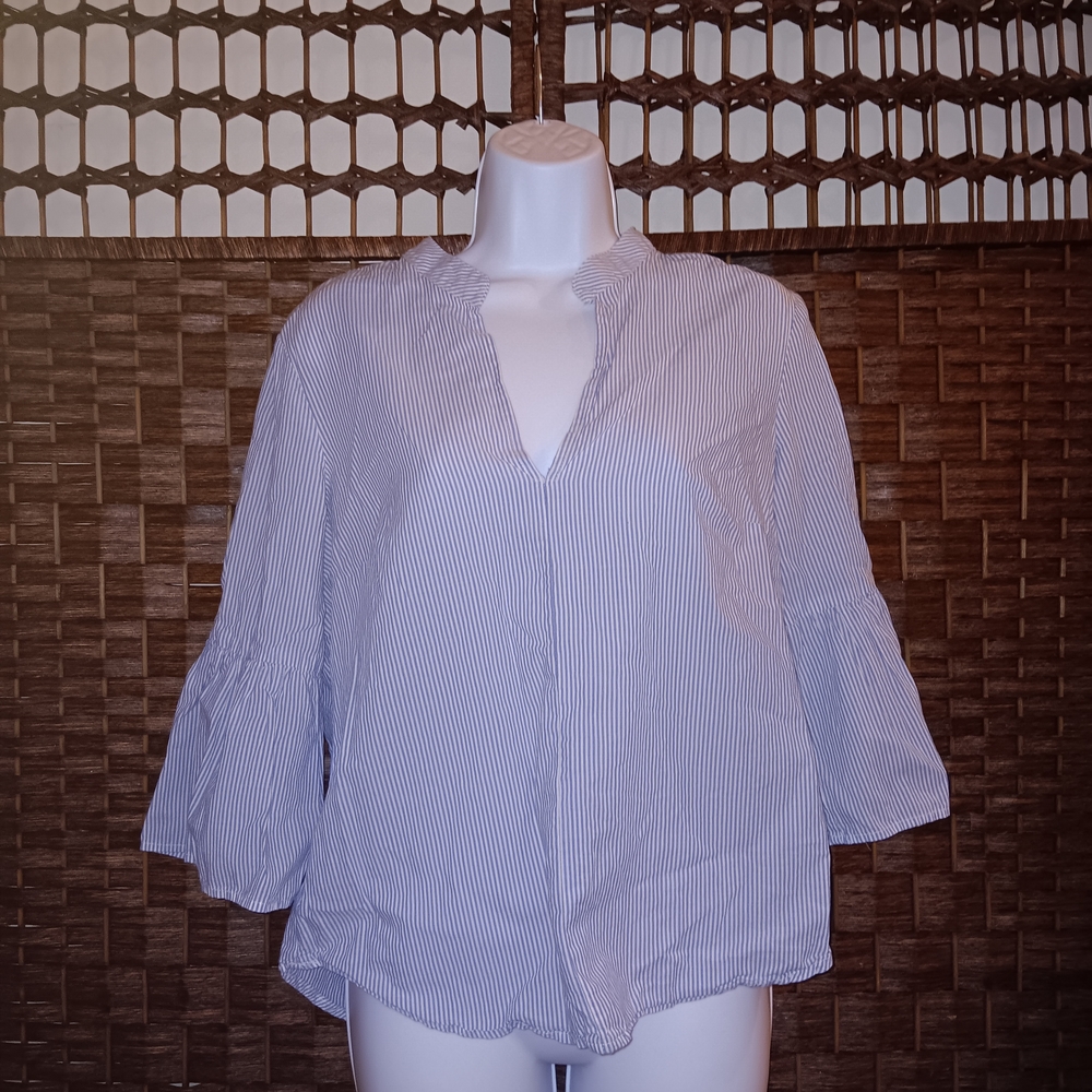 Striped Blue Women's Top